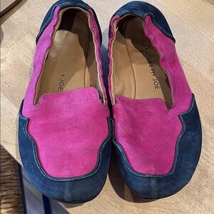 Lisbeth Joe Pink and Blue Women's Loafers slip on size 6.5